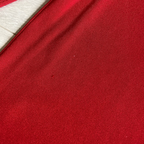 Red Midi Ralph Lauren Size XS Ribbed Sweater Dress - Picture 5 of 6